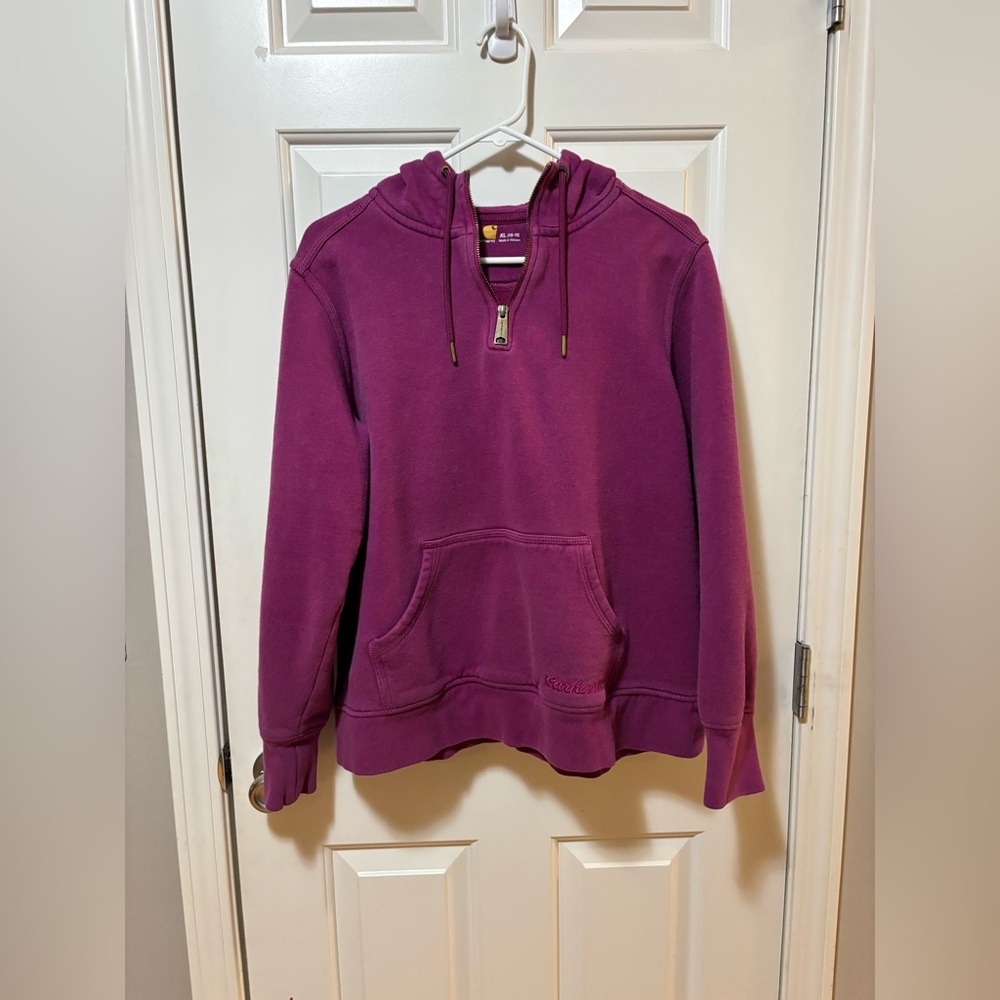 Carhartt Women's Plum Hooded Pullover Sweatshirt